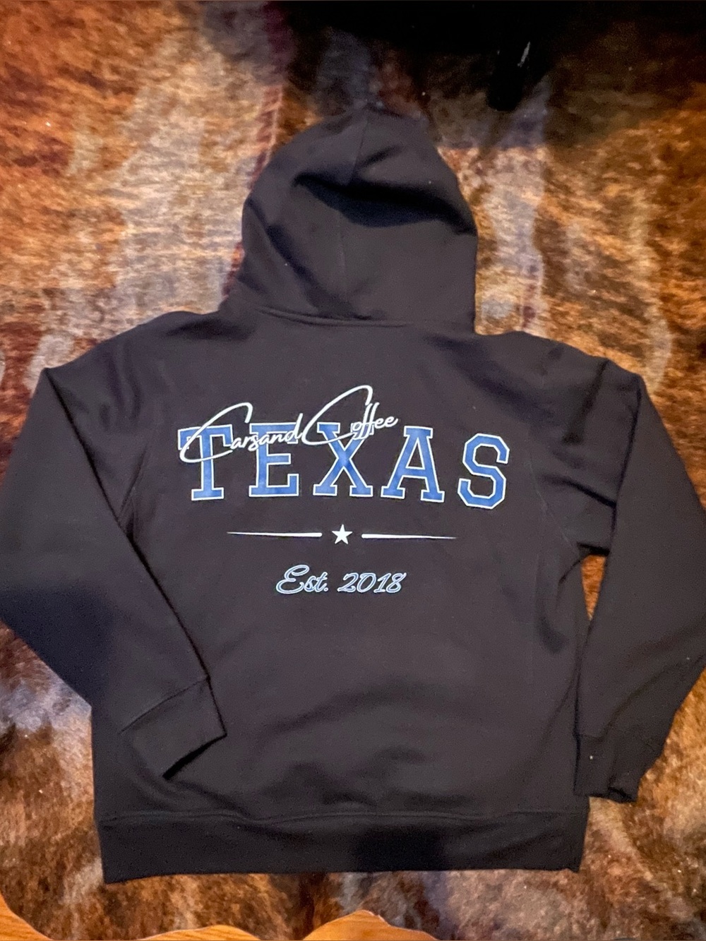 Black Texas Graphic Crewneck Sweatshirt